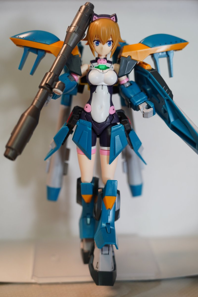Akino720's tweet photo. あばたーふみな［カラミティ装備］ 
頑張って改造しました。 良かったらいいねしてね、力になる(笑) 
＃フィギュアライズスタンダード
＃ガンプラ https://t.co/TtG5VqpQvB