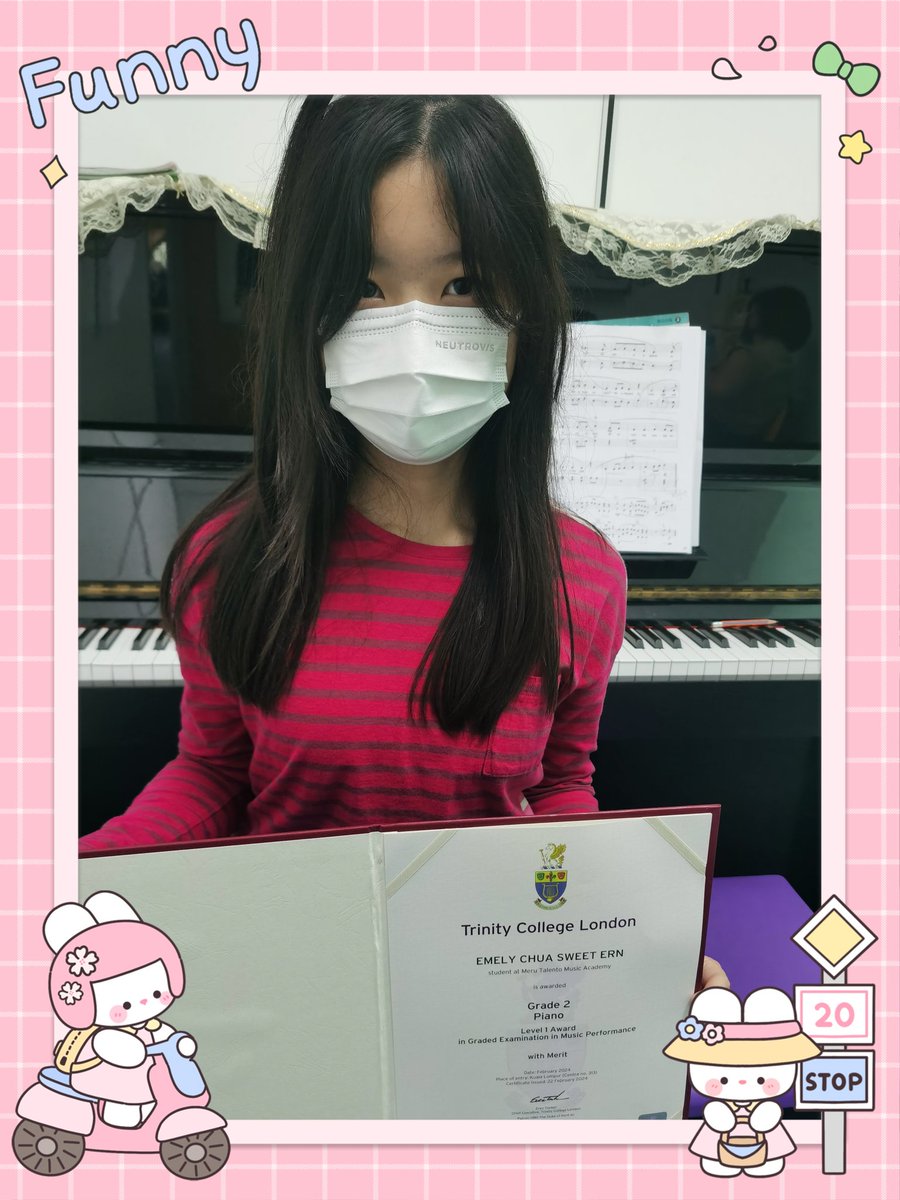 {MTMA Fun Learning} I am done Grade 2 with Merit💜❤️💓💞🖤💚 Phew. Next chapter - grade 4 😬😬😬 #Selangor #Klang #Cyberjaya #Putrajaya #Musicteacher #Pianoteacher #Violin #Online #2yto80y #Piano #learningisfun #merutalentomusicacademy #6013-932 3368 #https://wa.link/4t336m