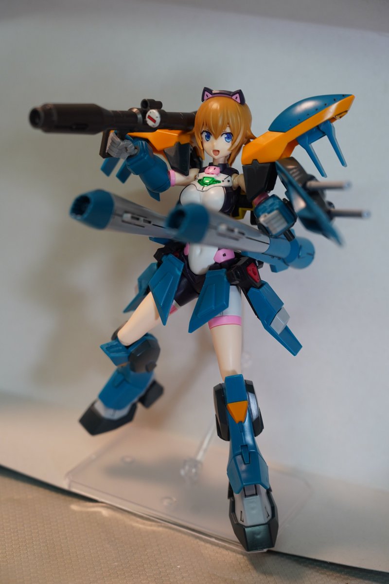 Akino720's tweet photo. あばたーふみな［カラミティ装備］ 
頑張って改造しました。 良かったらいいねしてね、力になる(笑) 
＃フィギュアライズスタンダード
＃ガンプラ https://t.co/TtG5VqpQvB