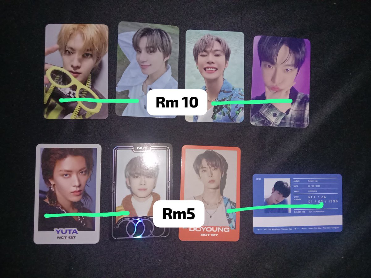 WTS  🇲🇾

💙- RM10
❤️- RM8
💛- RM5
💜- RM3

exc postage only
#pasarnct #pasarnctmy