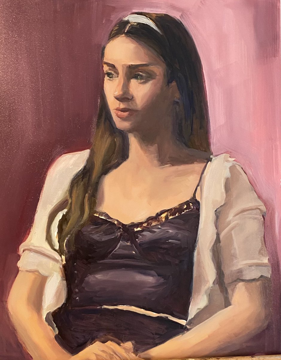 Finished portrait of Elle #painting #art #portraitpainter