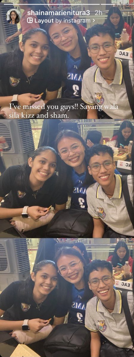 Dongallo & Gajero with the future Queen Tigress herself, Shaina Nitura! 💛

so excited na sa ust vs ue game s87 trewww