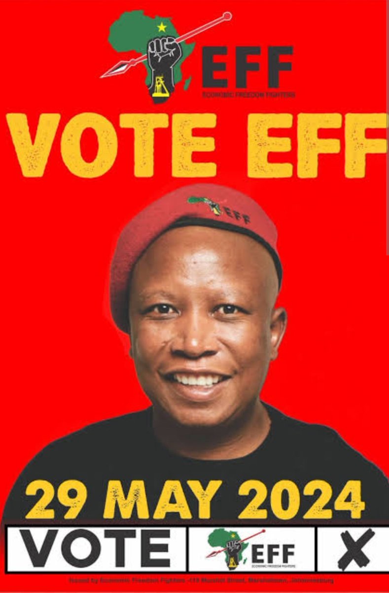 I've noticed that people who are going to vote ANC they wido that because of their Grandparents not for the future of this country. 

It my birthday today and I am going to celebrate it by exercising my right by voting for @EFFSouthAfrica