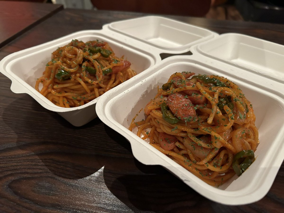 ビーワンのナポリたん
ご予約いただければテイクアウトできます🍝

¥800

うまいぜ

#beonebox