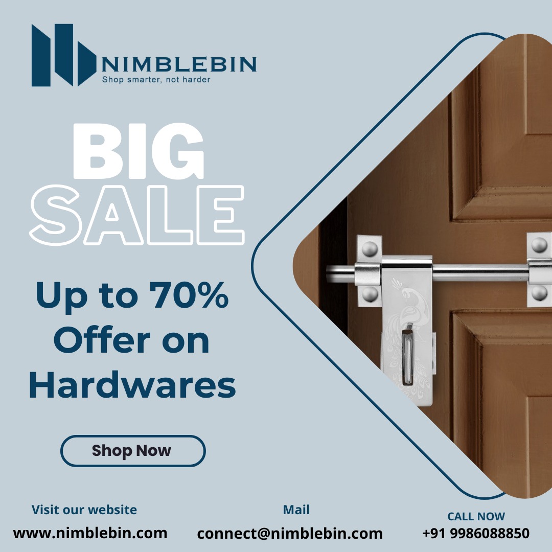 "Upgrade your tools with our Big Sale! Enjoy up to 70% off on all hardware essentials. From power tools to DIY kits, find everything you need to tackle projects big and small. Don't miss out - shop now and save big! 🔧💰 #HardwareSale #DIYProjects #SavingsGalore"