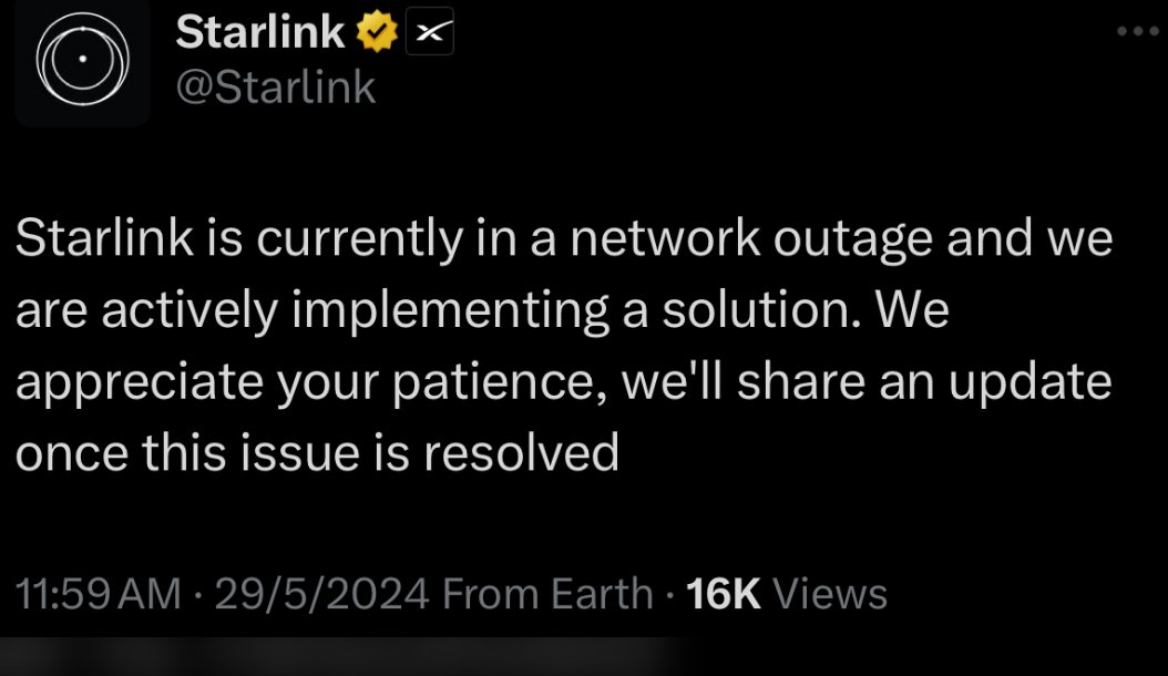 NetVaultAus's tweet photo. Starlink experienced a worldwide outage for 35 minutes, impacting services in Australia and NZ. This highlights the need for a backup connection. Our Seamless Failover for Starlink ensures zero service interruption, switching in under 1 second while maintaining the same IP. https://t.co/EdCI72EYnO