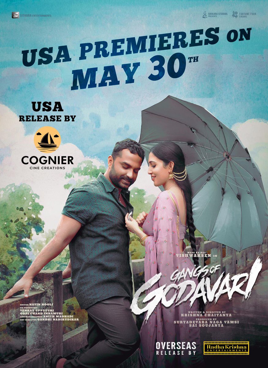 #GangsOfGodavari movie releasing in over 300 locations in USA

Its a biggest release in Vishwak Sen's career