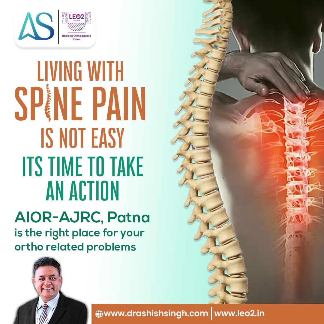 From discomfort to relief, AJRC-AIOR has your back. Take action against spine pain today! Book an Appointment with a World-Renowned Orthopedic Surgeon. Dr. Ashish Singh: +91 8448441016 WhatsApp Connect : +91 8227896556 Top Orthopedic Specialist in Patna.