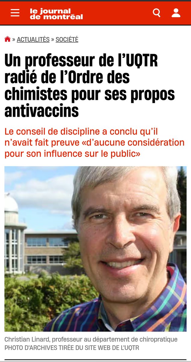 Et ça continue. La science est officiellement morte au Québec.