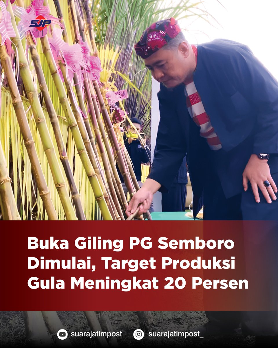 Target gula PG Semboro untuk giling tebu tahun 2024 yaitu sebanyak 79.300 ribu ton dengan harapan gula mendapatkan 56.300 ribu ton.

Baca selengkapnya di 
suarajatimpost.com/buka-giling-pg…

#pgsemboro #beritahariini #beritaterbaru