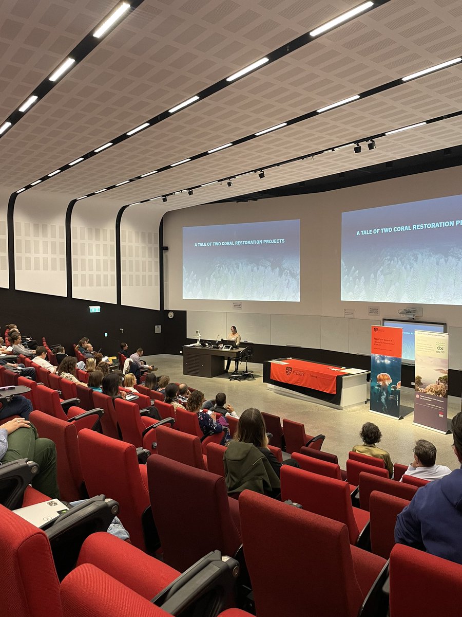 Two of the Coral Nurture Program team, Cass and @emmafcamp presented today on CNP work from the Cairns and Whitsundays region at the @AusCoastRestore Conference.