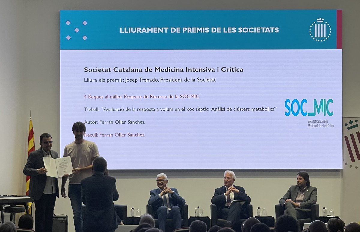 SOCMIC's tweet photo. Acte de Cloenda curs 2023/24 de L’Acadèmia.
Enhorabona als premiats per la #SOCMIC https://t.co/Nwdj4qjoCr
