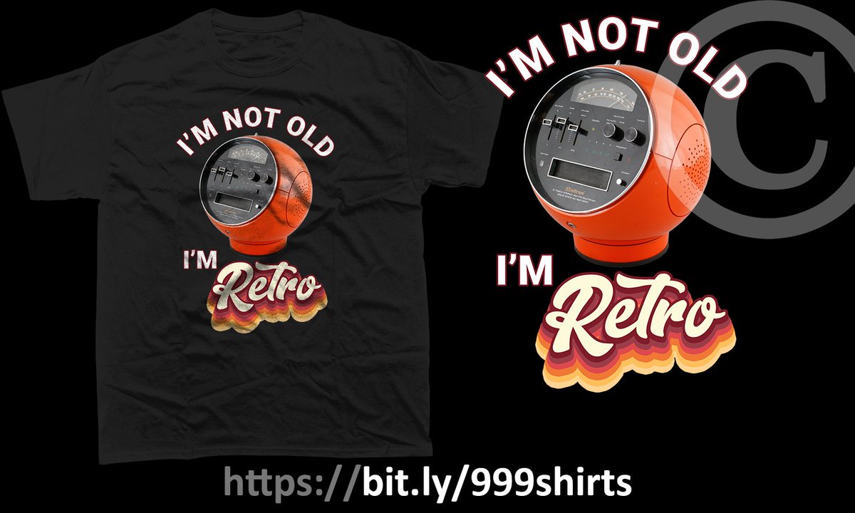 I'm not Old, I'm Retro: 8 track player. Please ReTweet if you like it. redbubble.com/shop/ap/161594…    #8track #Weltron #shirt