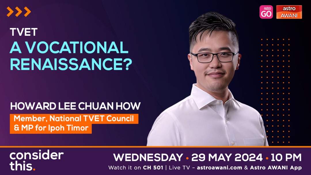 Fragmented, lacking standardisation & struggling with industry relevance— Malaysia’s TVET sector is in dire need of change. Will the Madani Govt's National TVET Council rise to the challenge? Tonight on #ConsiderThis I ask @howardlee_my what a cohesive TVET framework looks like.