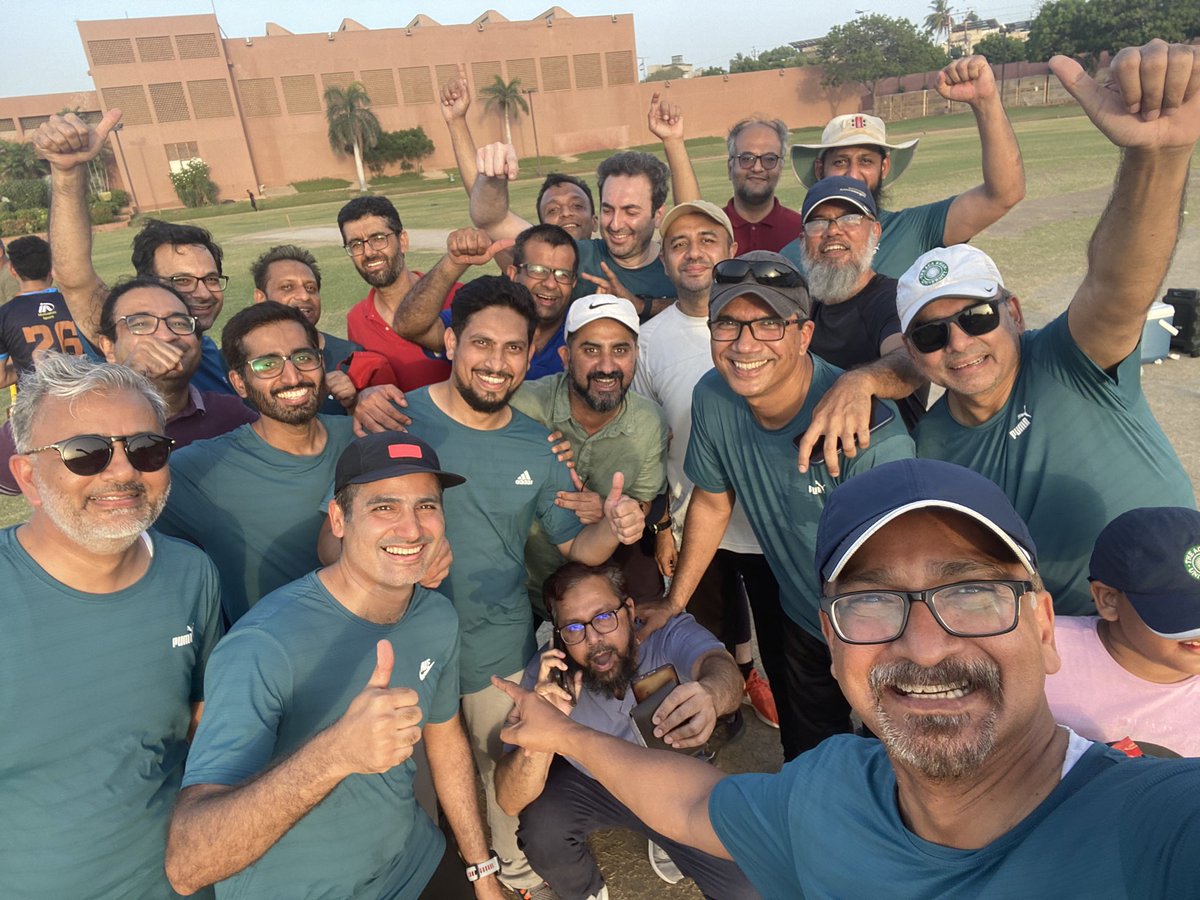 Saulat H Fatimi (@saulatfatimi) on Twitter photo Redefining Excellence-
The Surgery Department won against the Anesthesia Department in AKU's cricket tournament opener, scoring 141 runs in 8 overs. Led by Haroon Tayyab, Saleem Islam, and Safdar Sheikh, the team triumphed by 3 runs. <a href="/AKUGlobal/">Aga Khan University</a> <a href="/AKUAANA/">AKU Alumni Association of North America</a> Redefining Excellence-
The Surgery Department won against the Anesthesia Department in AKU's cricket tournament opener, scoring 141 runs in 8 overs. Led by Haroon Tayyab, Saleem Islam, and Safdar Sheikh, the team triumphed by 3 runs. <a href="/AKUGlobal/">Aga Khan University</a> <a href="/AKUAANA/">AKU Alumni Association of North America</a>