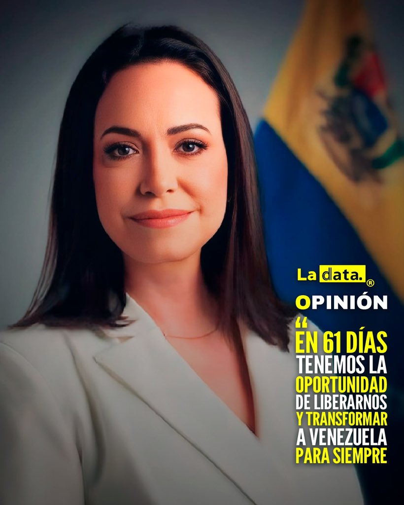 #Opinión En un reciente discurso, María Corina Machado, una de las principales figuras de la oposición venezolana, instó a los ciudadanos a aprovechar el momento histórico que se avecina. “En 61 días tenemos la oportunidad de liberarnos y transformar a Venezuela para siempre”,