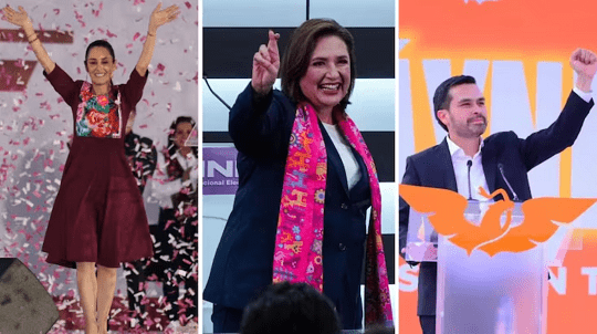 Hoy candidatos presidenciales realizarán su cierre de campaña
"Xóchitl cerrará en la Arena Monterrey, Claudia en el Zócalo y Máynez en el Auditorio BlackBerry"
columnasdemexico.com/hoy-candidatos…
#Destacada <a href="/XochitlGalvez/">Xóchitl Gálvez Ruiz</a> <a href="/AlvarezMaynez/">Jorge Álvarez Máynez</a> <a href="/Claudiashein/">Claudia Sheinbaum Pardo</a> <a href="/columnasdemex/">Columnas de México</a> <a href="/adrian_garzap/">Adrián Garza Pérez</a>