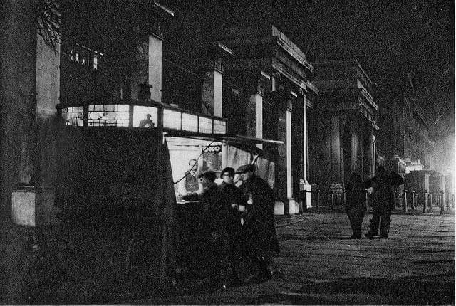 A Photograph of an All Night Coffee Stall, at Hyde Park Corner taken in the 1920s.