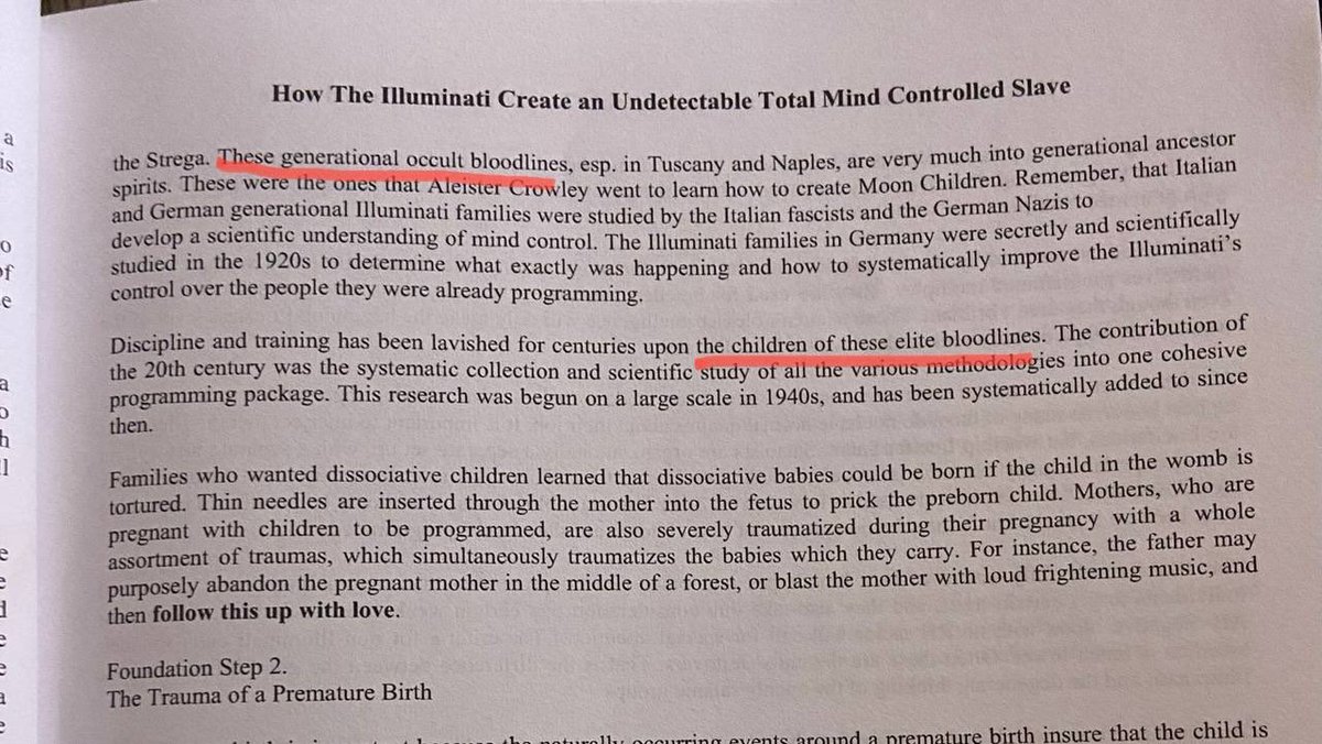 The Illuminati do mind control on their OWN CHILDREN!
MONARCH PROGRAMMING!
Also the Illuminati  Breeding Program…These children of the “bloodline” may have been carried to term by a “breeder” if they are inverted. 
Babies in the womb can also be tortured and traumatised.