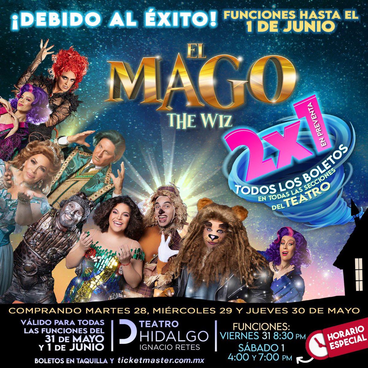 Función adicional Sábado 1ro 4:00 PM Teatro Hidalgo