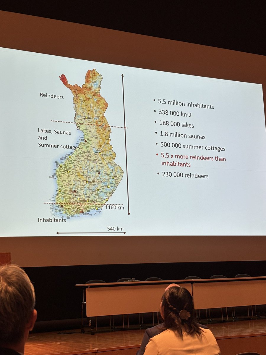 jmills1955's tweet photo. Great talks at #JSVS2024 in #Oita from Anders Wanhainen of Sweden and @VenerMa of Finland where there are more reindeer than people. #GlobalPerspectives https://t.co/zDzLo2xeLT