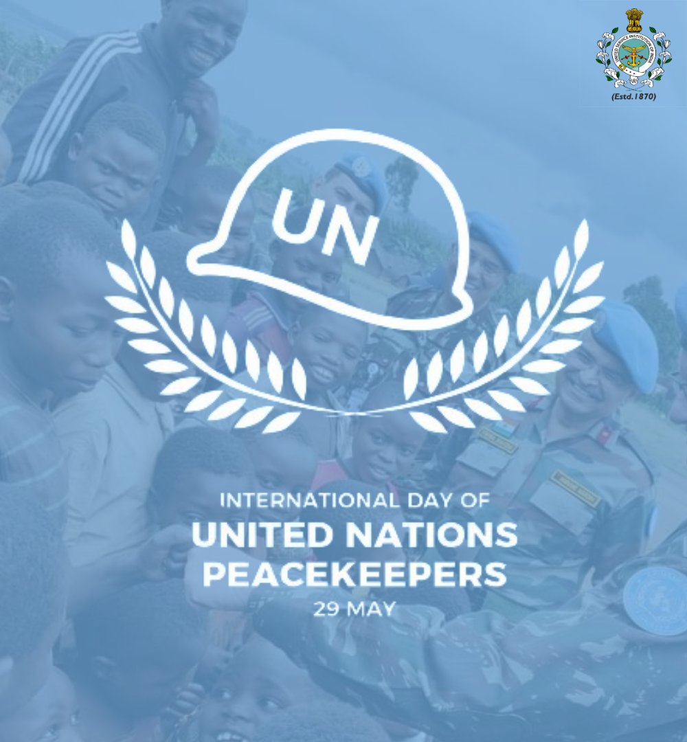 On this International Day of UN Peacekeepers, the USI of India extends heartfelt gratitude to all UN peacekeepers for their dedication and sacrifices in promoting global peace and security. Their courage and commitment inspire us all. 🕊️

#UNPeacekeepersDay #Peace #Globalpeace