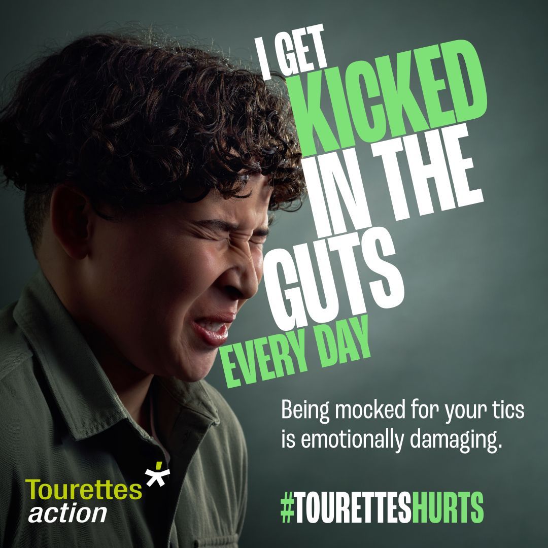 Help us to improve things and ease the pain for those with Tourette’s by sharing our message and increasing understanding. Text HURT to 70560 to donate £2 Together we CAN make a difference #TourettesAwareness #TourettesHurts