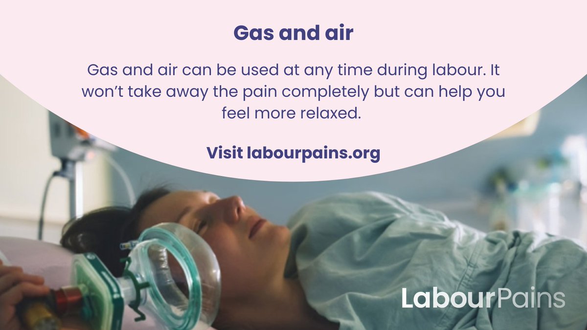 We have detailed and unbiased information on all pain relief options during labour including gas and air. If you support parents expecting a baby please share our website with them. Visit labourpains.org