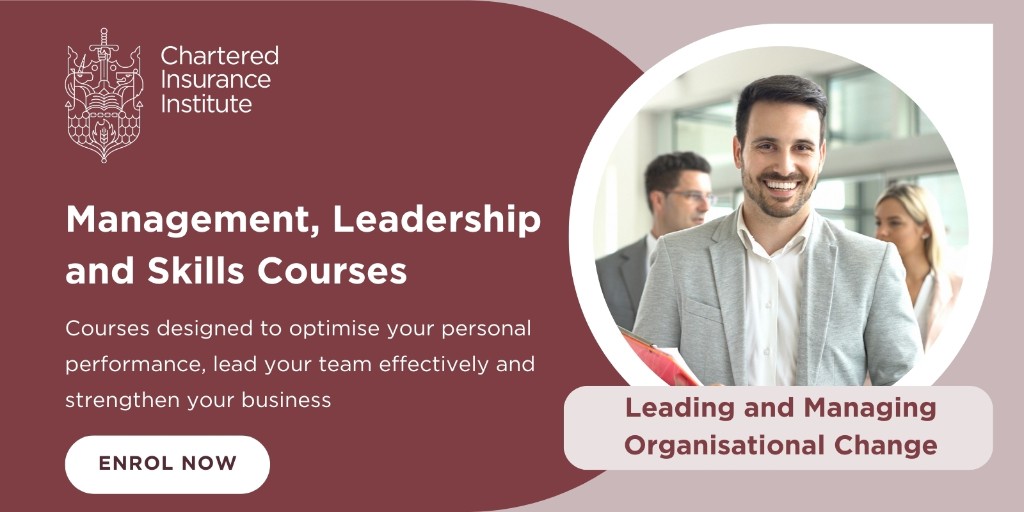 Successful organisational change management helps businesses and teams to grow 📈  

This online workshop helps candidates to understand the scope, context and complexity of leading strategic change.

📅 Course date: 6 June 2024

Enrol now: ow.ly/tYTU50RQLxB ⬅️

#CII