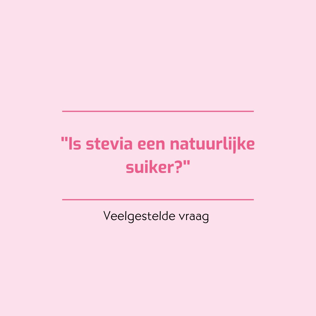 Wist je dat stevia vaak wordt gezien als een natuurlijke suiker? Dit is niet helemaal juist. Wil je weten waarom? Bekijk dan de link voor meer informatie.🌱
ow.ly/K34Q50RTYuP 

#vraag #stevia #zoetstoffen #wistjedat