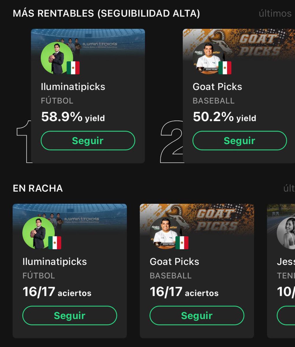 Free pick ⚽️

instagram.com/goatpicksreal/

tipsterchat.com/GoatPicks

🔥Apuesta gratis de $200 pesos solo por registrarte🔥

bit.ly/Goat_Picks