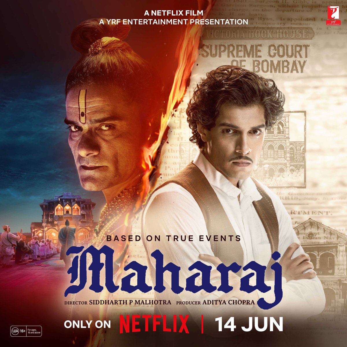 A fight to uncover the truth. Based on true events - my next film as a director post hichki “Maharaj” is releasing on 14 June, only on Netflix give it all the love guys ! #MaharajOnNetflix #JunaidKhan @JaideepAhlawat #ShaliniPandey #YRFEntertainment #Sharvari @yrf