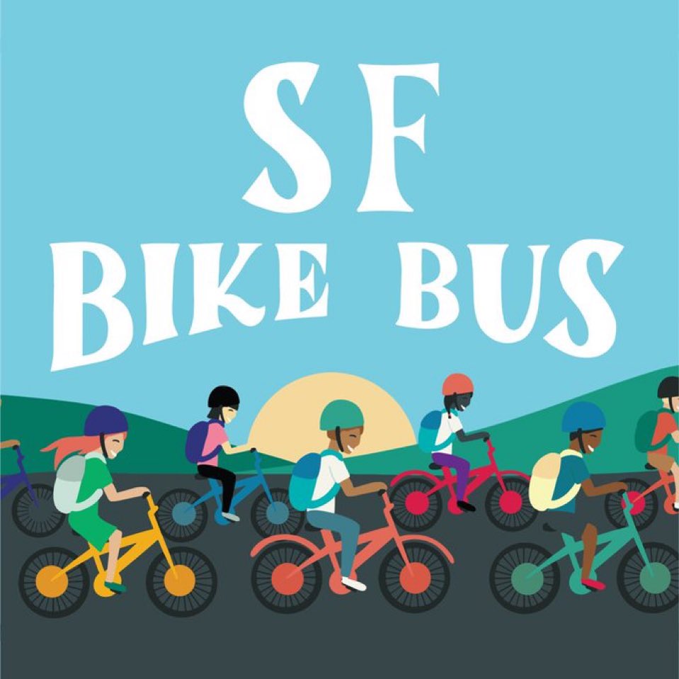 Tomorrow (Wednesday) morning, join tons of joyful children and families biking to school with <a href="/SFBikeBus/">SF Bike Bus</a>!

⏰ Meet at 7:45, start at 7:50, done by 8:30
📍 Garfield Square Park (25th St/Treat Ave)

Please RSVP so we know who, and how many people, to expect: partiful.com/e/DCfzadnaykMl…