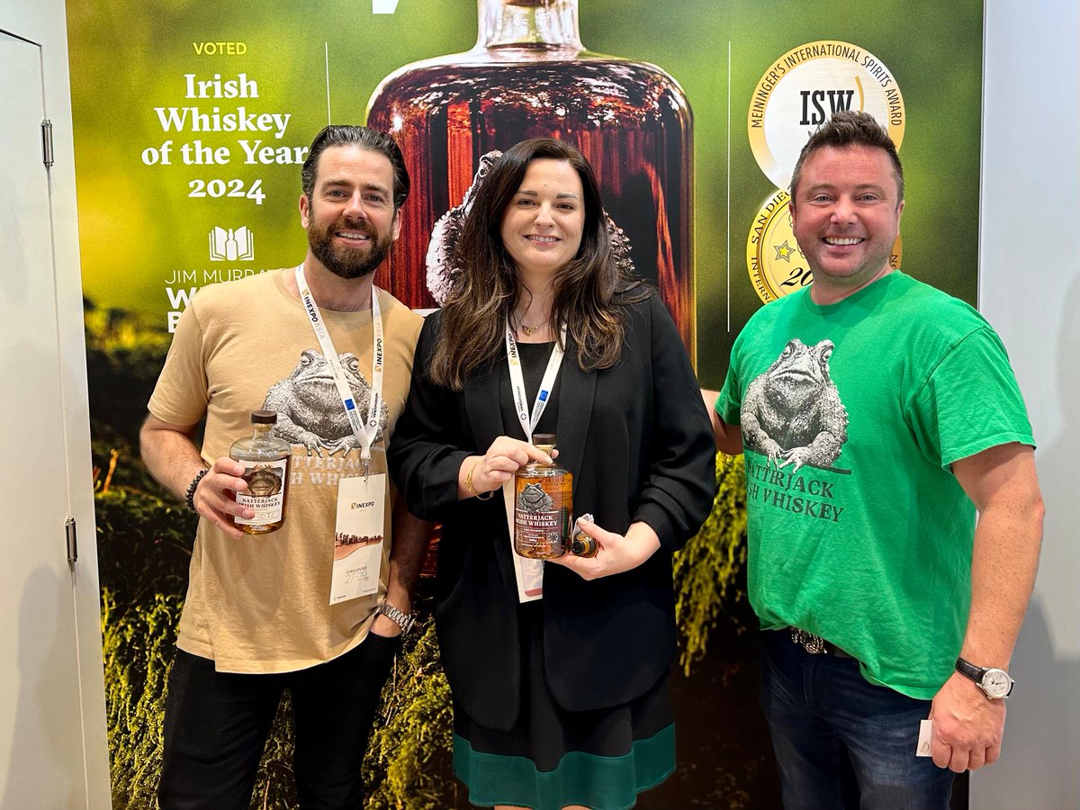 Consul General Jennifer Bourke was glad to attend the opening activities of @vinexposium Vinexpo Asia 2024, running from 28th to 30th May at HKCEC.
Happy to visit the booths of Irish spirits brands at the fair, including @GOMSpirits (C005) and @natterjackirish (B003).