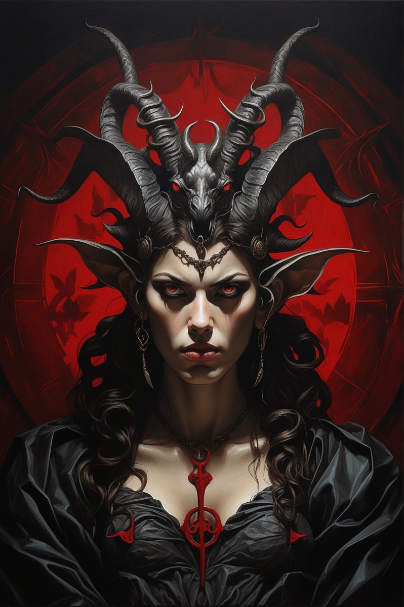 cristo_azamendo's tweet photo. Our ladies of underworld!!!
#AIArtwork #AIart #DigitalEyes #artworld #aiartgallery #hell #evilart #evillady #bighorns #malevolence #digitalaiartwork #redeyes #art https://t.co/M8VPWnfxSQ