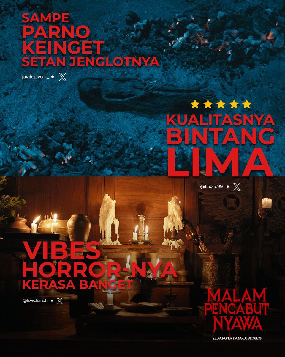 Oke seiring film2 baru yang masuk di bioskop, layar Malam Pencabut Nyawa mulai berkurang. Jadi yang pada belum nonton, segerakan hari ini ya!