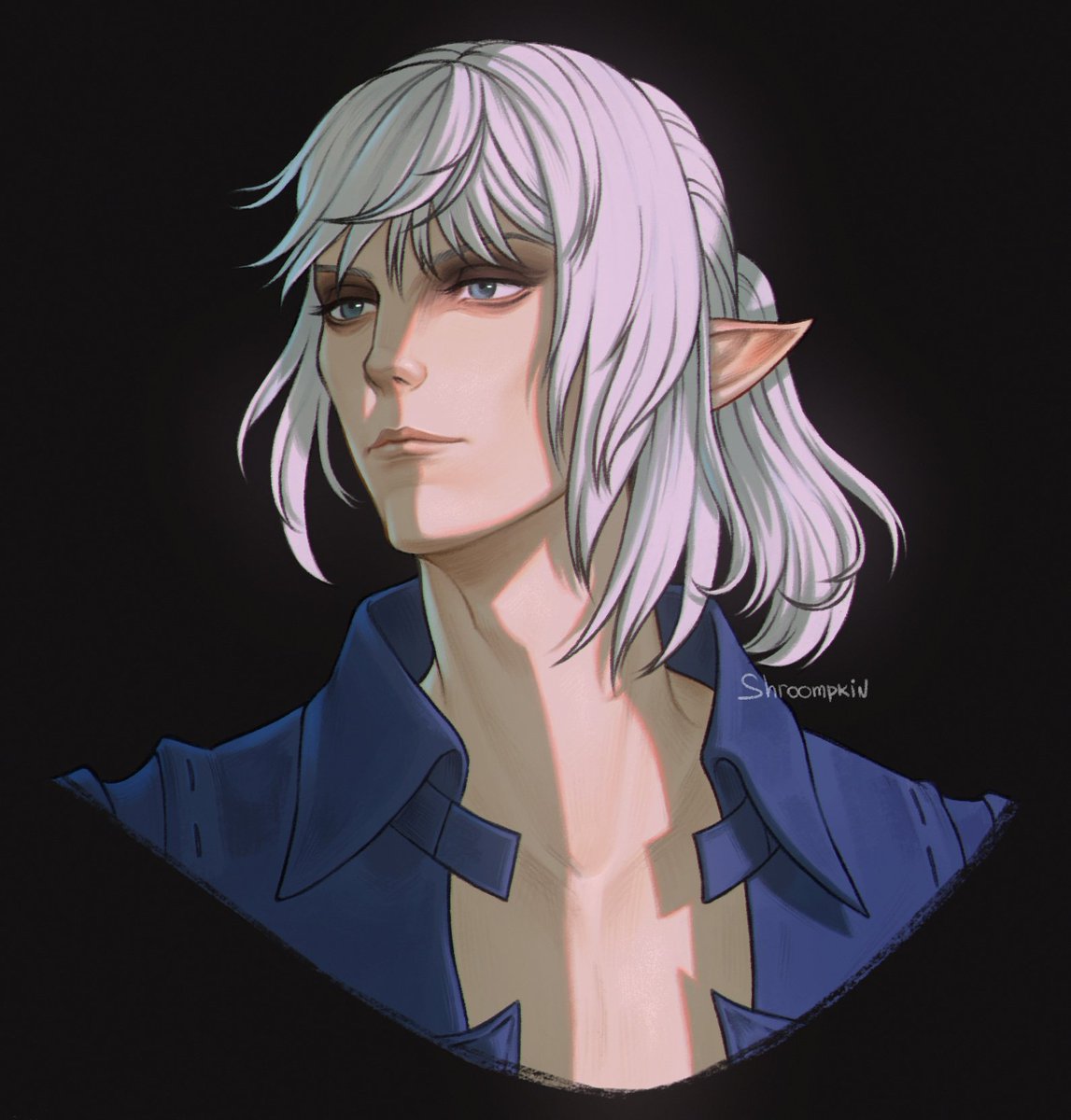 today i bring you the portrait of Estinien. tomorrow... who knows