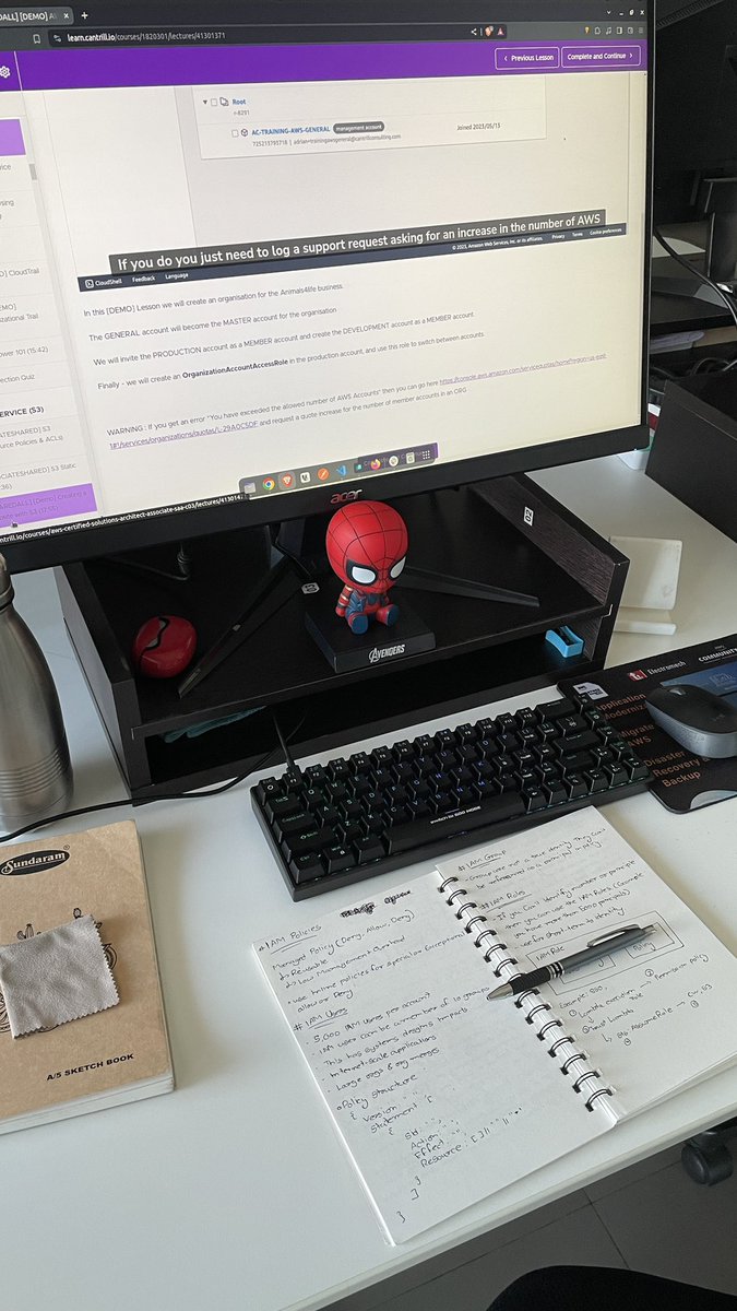 Day 70 of #100DaysOfCode: Yesterday, I learned about AWS encryption types, KMS encryption, object versioning, MFA delete, and S3 performance optimization.

#AWS #codinglife