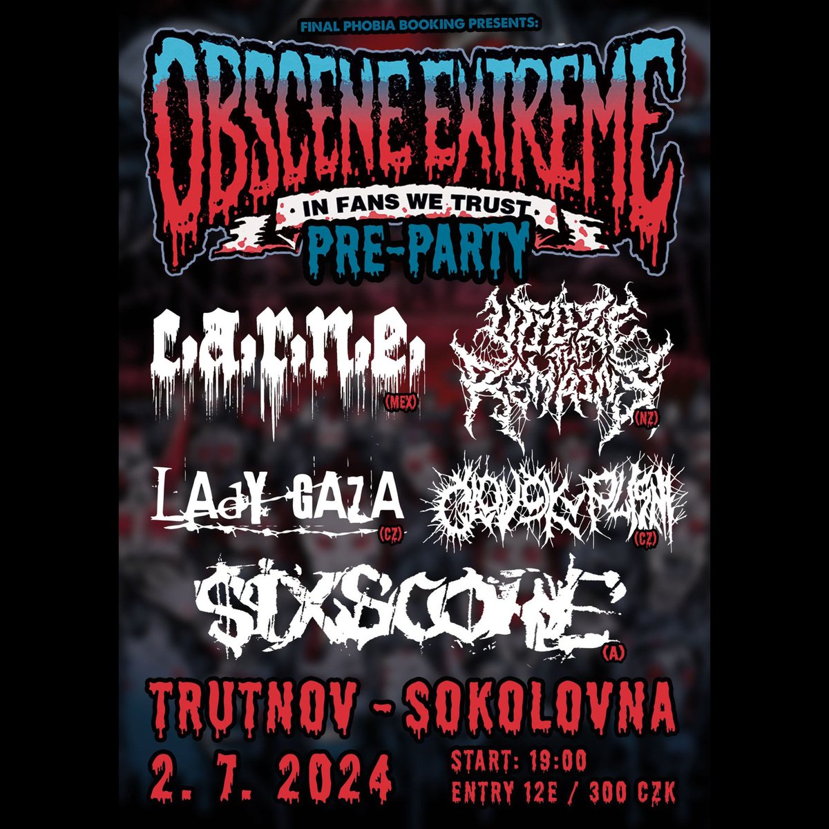 utilizeXremains's tweet photo. Weve been added to this year's Obscene Extreme Festival  Pre-Party show in Trutnov 2nd July! What a rad way to kick off the freak festivities.. Let's make this one a reap steamer 🔥 
#slam #riffs #death #metal #brutal #heavy #music #newzealand #pre #party #europe #obscene https://t.co/iYekHoEyq6
