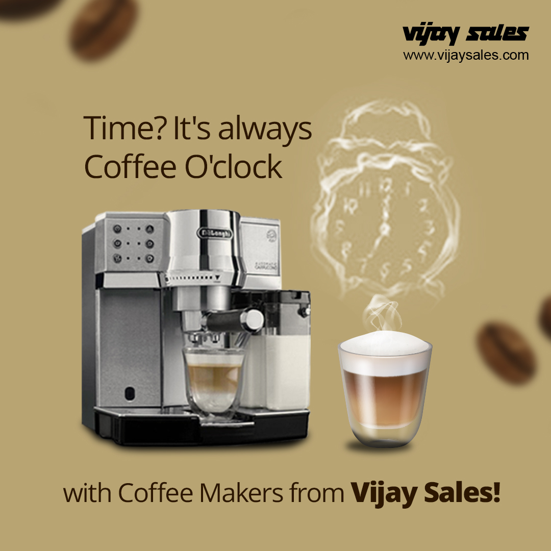 Instant coffee at the comfort of your home! Made possible by coffee makers at Vijay Sales.​

#VijaySales #Coffee #CoffeeMaker #Breakfast #HomeAppliances #SmartGadgets #Espresso