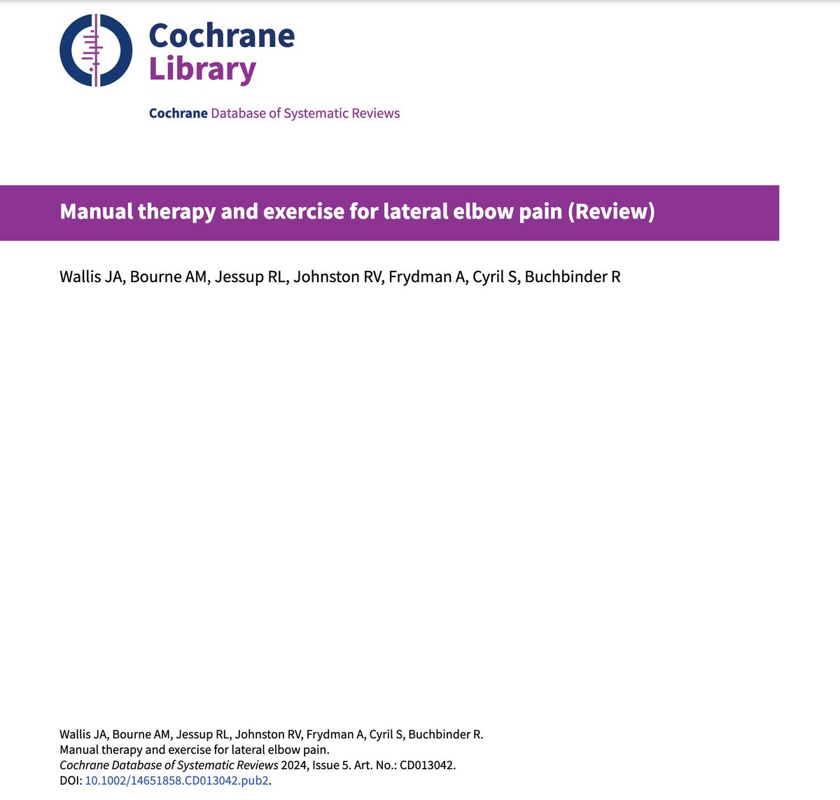 CochraneMSK tweet media