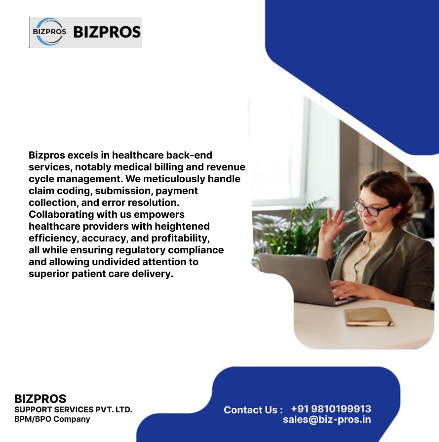 Bizprosofficial's tweet photo. Bizpros streamlines medical billing and revenue management, enhancing efficiency, accuracy, profitability, and compliance for superior patient care.
#Bizpros #HealthcareServices #MedicalBilling #RevenueCycleManagement #Efficiency #Accuracy #Profitability #RegulatoryCompliance https://t.co/osqnryrins