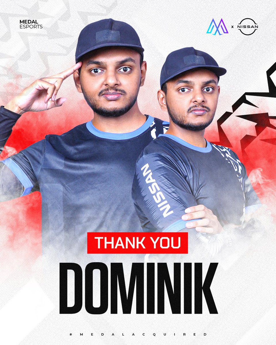 Although your time with Medal eSports was short, we truly appreciate you stepping in and being part of the team. Thank you @DominiK_0372 

#MedalAcquired #MedalxNissan