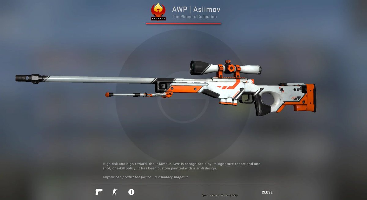 DaddyskinsCSGO's tweet image. AWP Asiimov ($100) 🍊🤍

Retweet &amp;amp; Follow us! 

Announcing in 4 days⌛