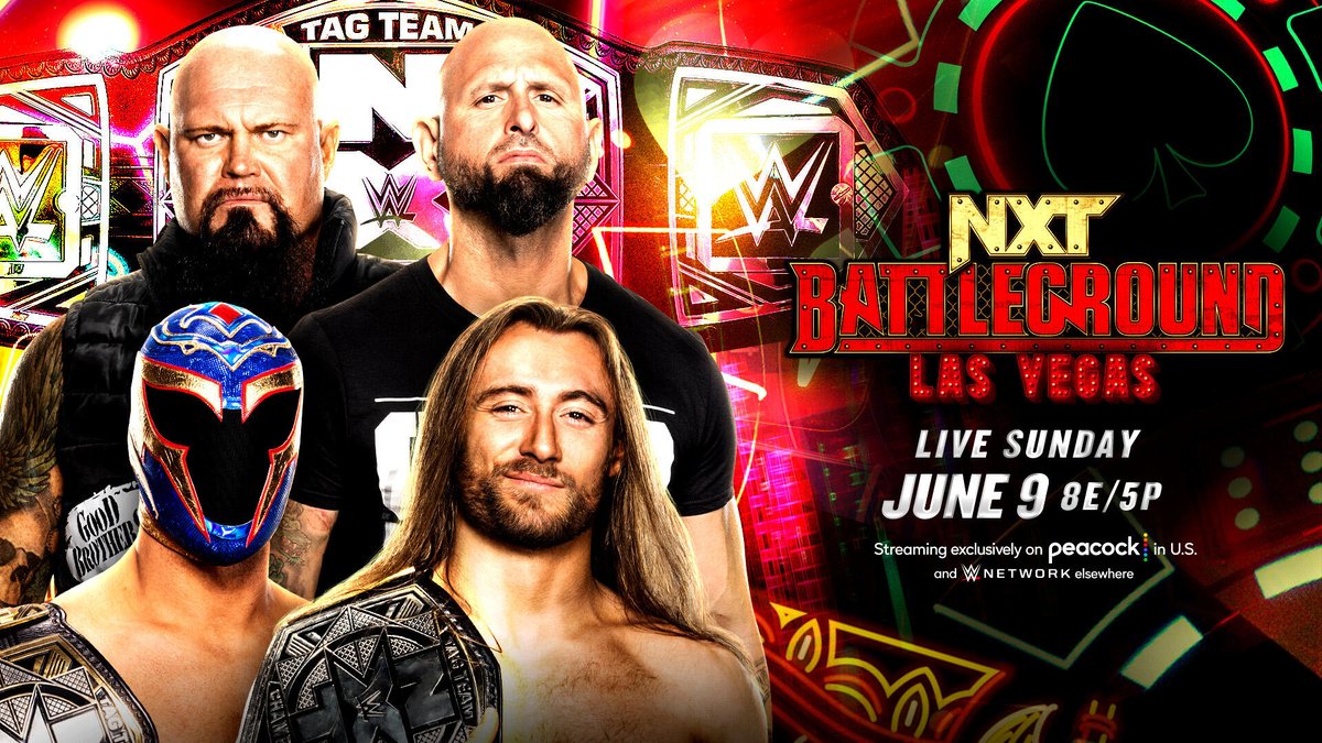 Axiom & Nathan Frazer are set to defend the NXT Tag Team Championship against Luke Gallows & Karl Anderson at #NXTBattleground on Sunday, June 9.