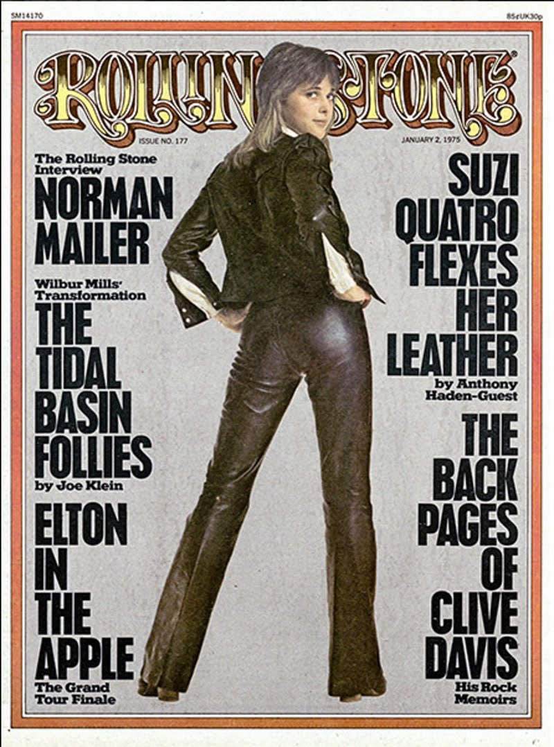 FrankMalfitano's tweet photo. OLD MAGAZINES: #RollingStone January 2, 1975 #SuziQuatro #NormanMailer #EltonJohn #1970s #oldmagazines https://t.co/L0qhtehG0l