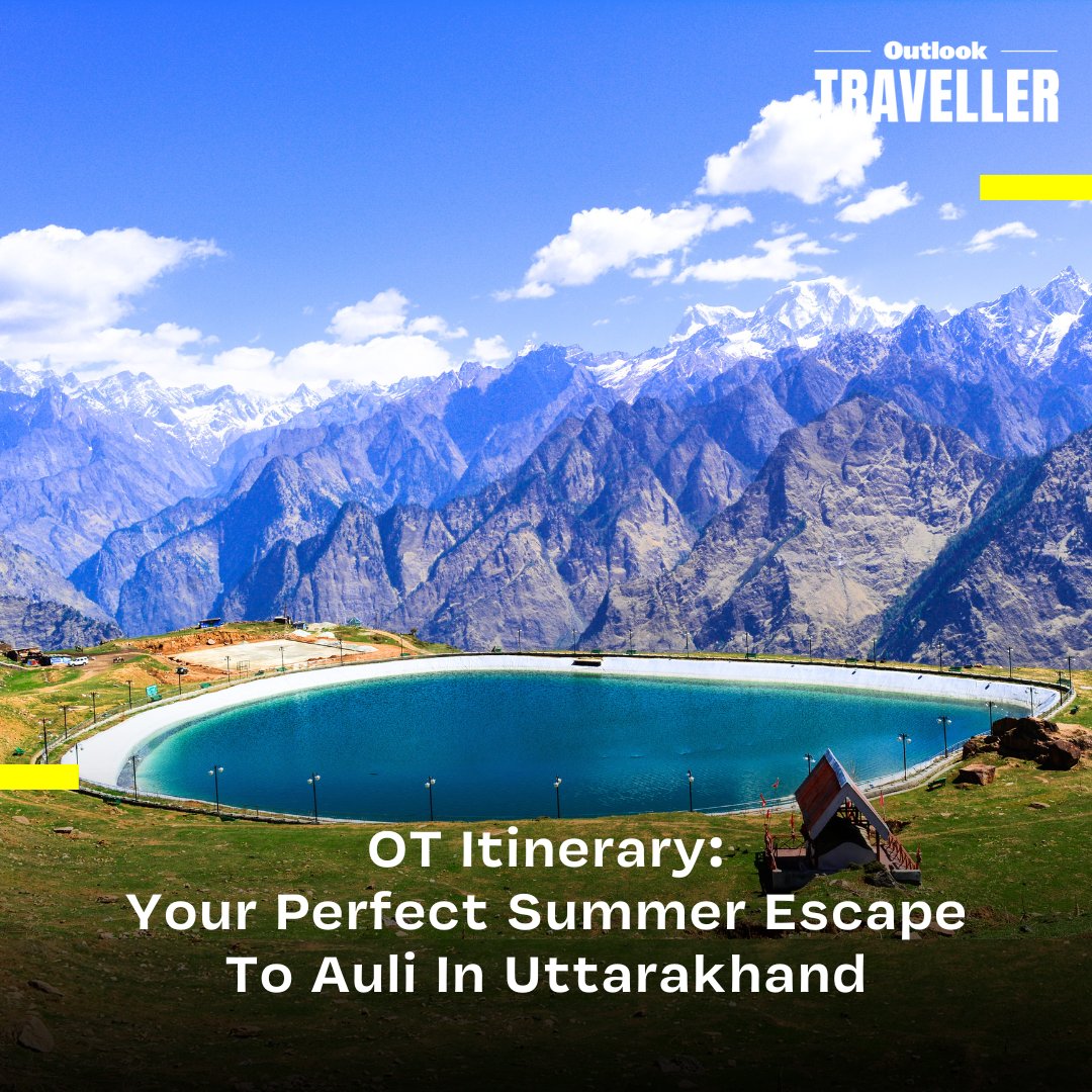 #OTItinerary | Auli, often referred to as the skiing capital of India, strikes the perfect balance between the scenic beauty of the mighty Himalayas and adventurous sports. 

#OutlookTraveller #Uttarakhand #UttarakhandTourism #HillStation #Mountains #Ski #SummerEscape #Travel