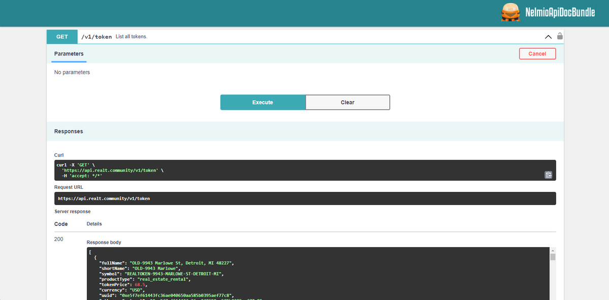 PhilP0_0's tweet photo. Exemple 7⃣, pour un public plus technique🛠️ : l'#API pour accéder aux des données produites par @RealTPlatform  (et qui ne sont pas #onchain) : 

https://t.co/WFYAo1B326

⛱️Reprises sous forme de tableur :https://t.co/pUJv7ak6Hd

@RealTokenDAO https://t.co/fKpeetCBvr