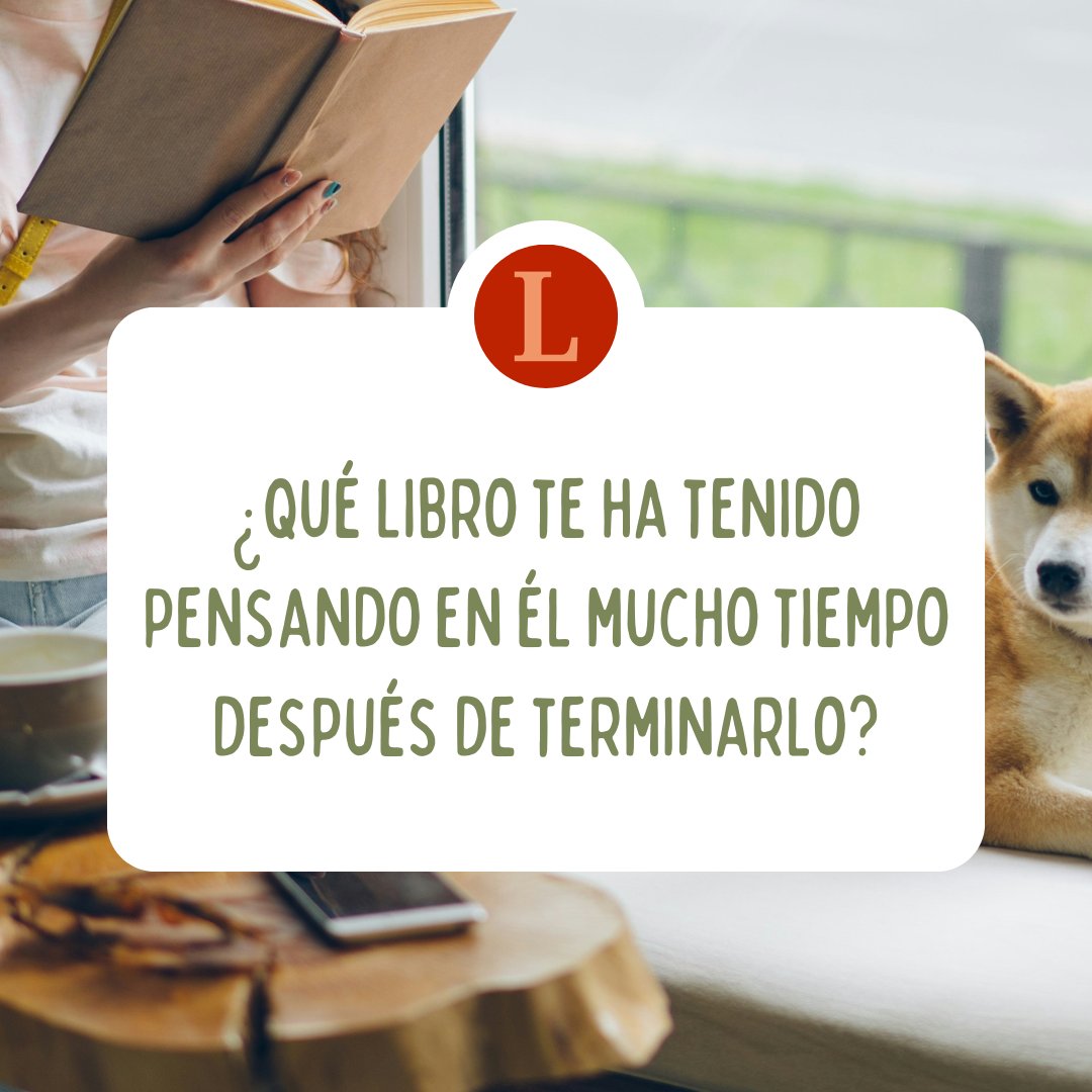 Hay libros que no podemos olvidar y en los que seguimos pensando después de haberlos terminado. ¿Con cuáles te ha pasado? 📖