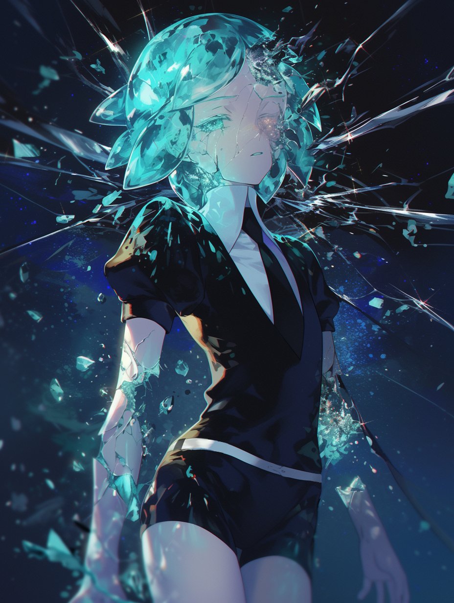 残り1点限り！　フォスフォフィライト イラスト入り複製ミニ色紙 「宝石の国」 Amazon.co.jp: 宝石の国 描き下ろし 色紙 フォスフォフィライト